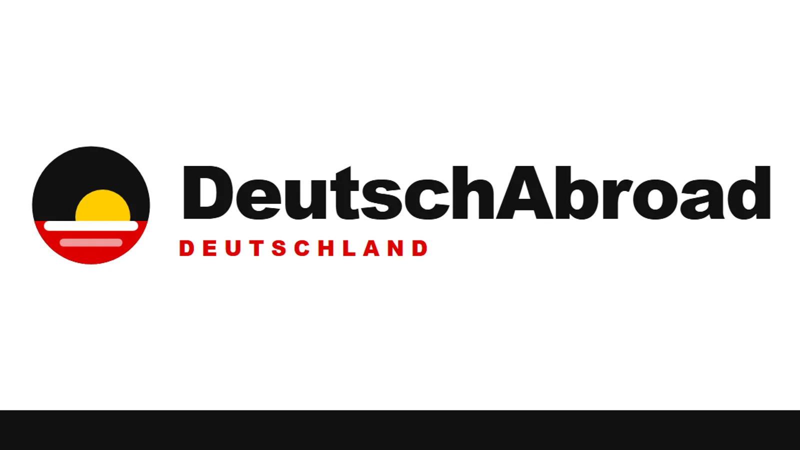 DeutschAbroad logo and tagline